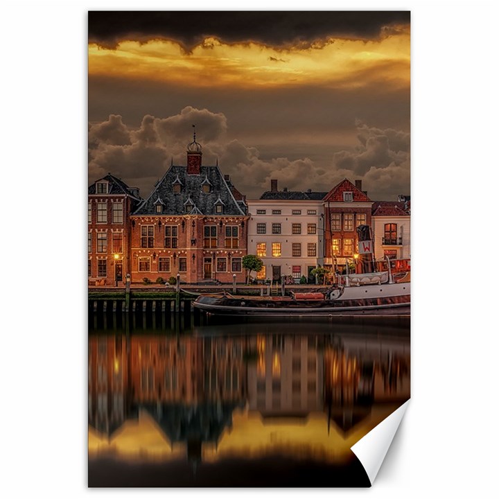 Old Port Of Maasslui Netherlands Canvas 20  x 30 