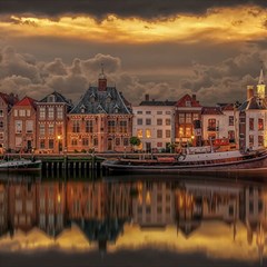 Old Port Of Maasslui Netherlands Play Mat (rectangle)