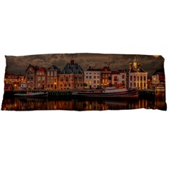 Old Port Of Maasslui Netherlands Body Pillow Case Dakimakura (two Sides) by 99art