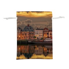 Old Port Of Maasslui Netherlands Lightweight Drawstring Pouch (s) by 99art