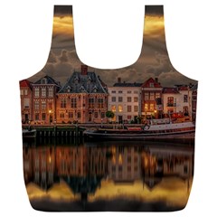 Old Port Of Maasslui Netherlands Full Print Recycle Bag (xxxl) by 99art