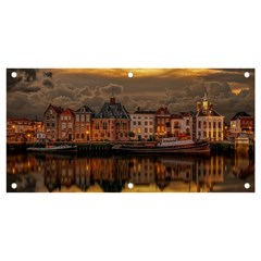 Old Port Of Maasslui Netherlands Banner And Sign 4  X 2  by 99art