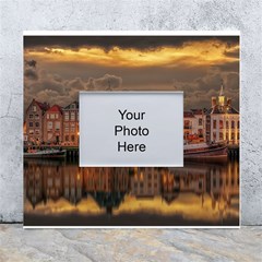 Old Port Of Maasslui Netherlands White Wall Photo Frame 5  X 7  by 99art