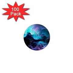 Abstract Graphics Nebula Psychedelic Space 1  Mini Magnets (100 pack) 