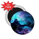 Abstract Graphics Nebula Psychedelic Space 2.25  Magnets (10 pack)  Front