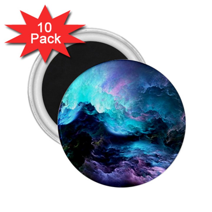 Abstract Graphics Nebula Psychedelic Space 2.25  Magnets (10 pack) 