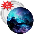 Abstract Graphics Nebula Psychedelic Space 3  Buttons (10 pack)  Front