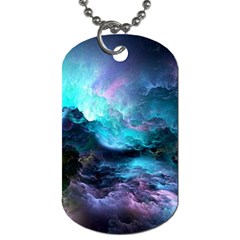 Abstract Graphics Nebula Psychedelic Space Dog Tag (Two Sides)