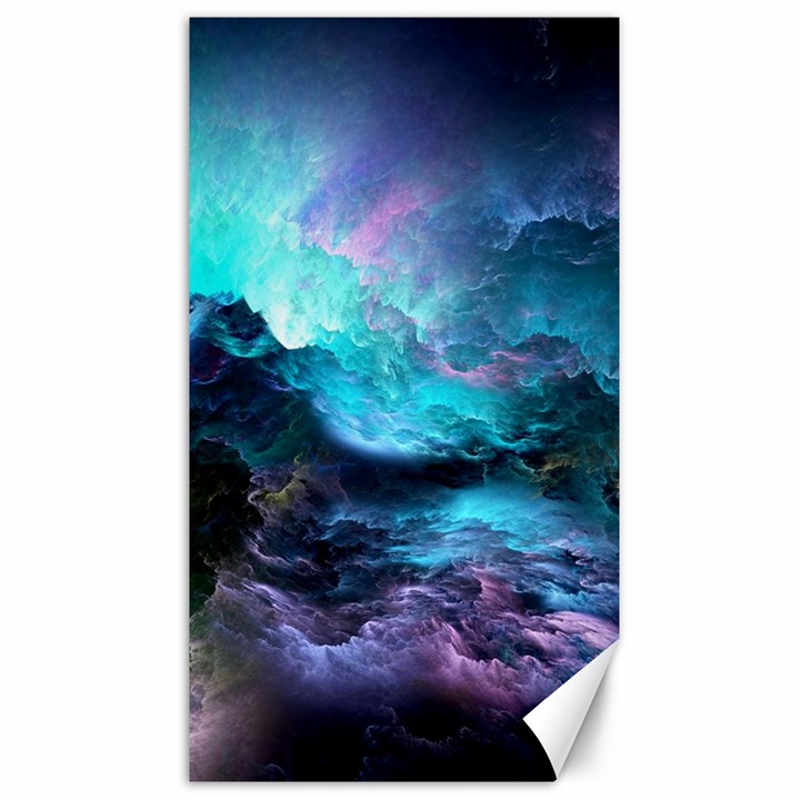 Abstract Graphics Nebula Psychedelic Space Canvas 40  x 72 