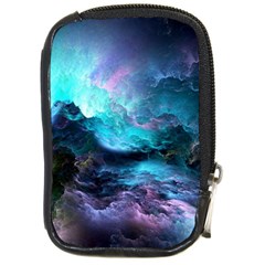 Abstract Graphics Nebula Psychedelic Space Compact Camera Leather Case