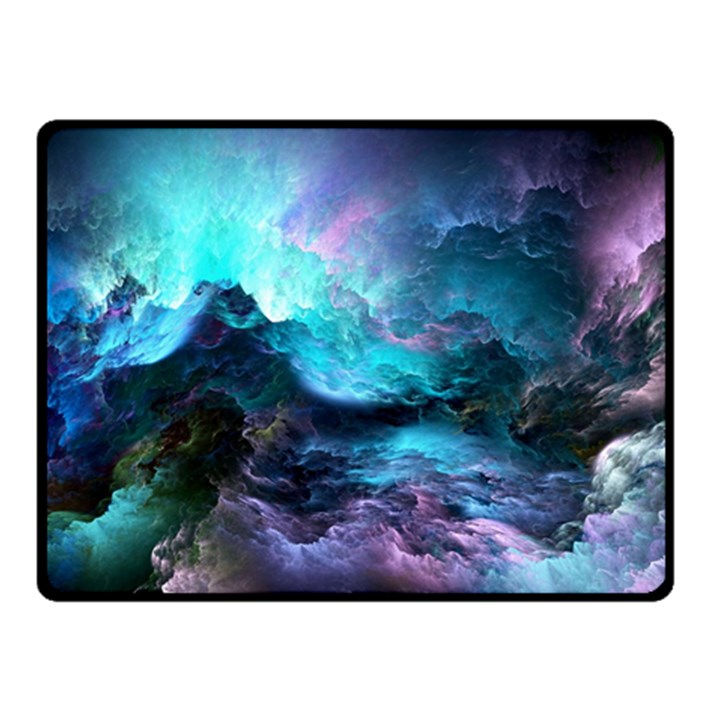 Abstract Graphics Nebula Psychedelic Space Fleece Blanket (Small)