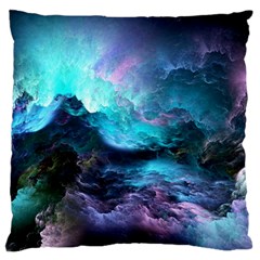 Abstract Graphics Nebula Psychedelic Space Large Cushion Case (Two Sides)