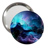 Abstract Graphics Nebula Psychedelic Space 3  Handbag Mirrors Front