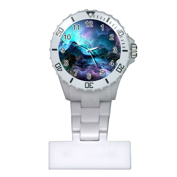 Abstract Graphics Nebula Psychedelic Space Plastic Nurses Watch