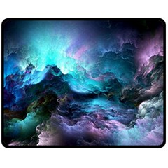 Abstract Graphics Nebula Psychedelic Space Two Sides Fleece Blanket (medium) by 99art