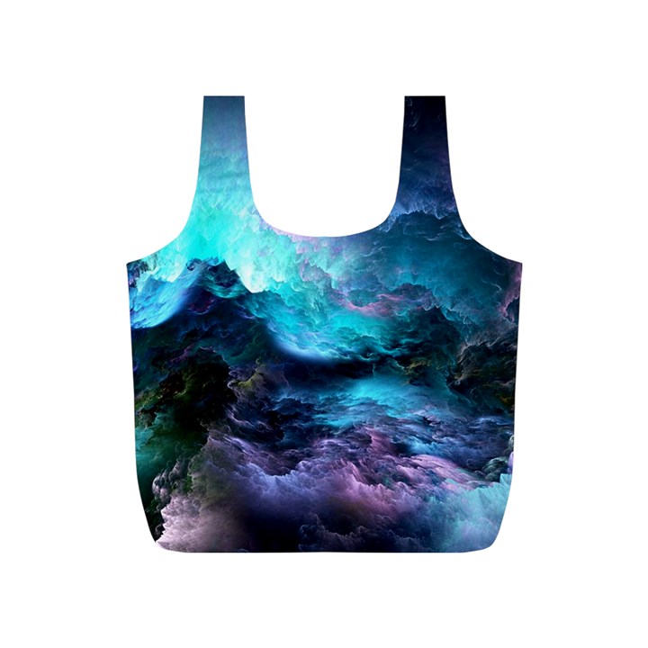 Abstract Graphics Nebula Psychedelic Space Full Print Recycle Bag (S)