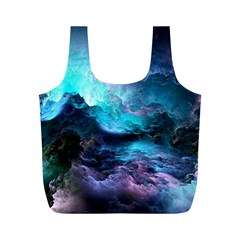 Abstract Graphics Nebula Psychedelic Space Full Print Recycle Bag (M)