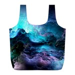 Abstract Graphics Nebula Psychedelic Space Full Print Recycle Bag (L) Back