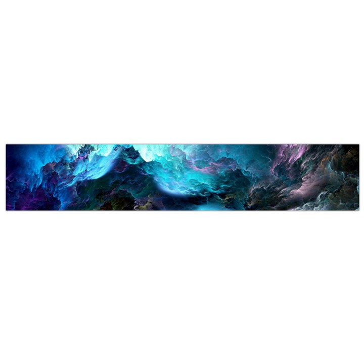 Abstract Graphics Nebula Psychedelic Space Large Premium Plush Fleece Scarf 