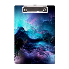 Abstract Graphics Nebula Psychedelic Space A5 Acrylic Clipboard