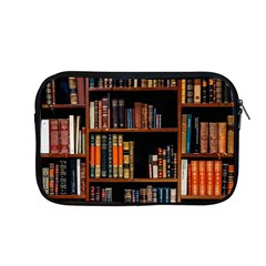 Assorted Title Of Books Piled In The Shelves Assorted Book Lot Inside The Wooden Shelf Apple Macbook Pro 13  Zipper Case by 99art