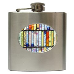 Cassette Tape Music Vintage 1980s 70s Hip Flask (6 Oz) by 99art