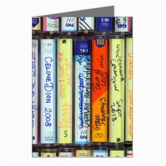 Cassette Tape Music Vintage 1980s 70s Greeting Cards (pkg Of 8)