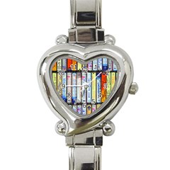 Cassette Tape Music Vintage 1980s 70s Heart Italian Charm Watch by 99art