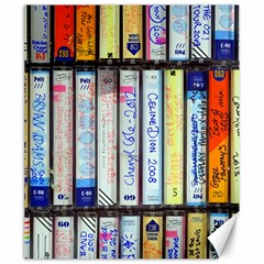 Cassette Tape Music Vintage 1980s 70s Canvas 20  X 24 