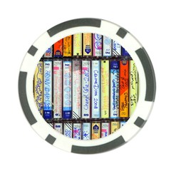 Cassette Tape Music Vintage 1980s 70s Poker Chip Card Guard by 99art