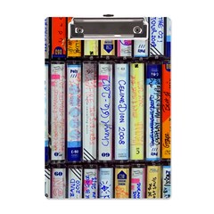 Cassette Tape Music Vintage 1980s 70s A5 Acrylic Clipboard by 99art