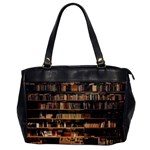 Books On Bookshelf Assorted Color Book Lot In Bookcase Library Oversize Office Handbag Front