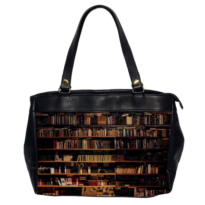 Books On Bookshelf Assorted Color Book Lot In Bookcase Library Oversize Office Handbag