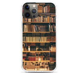 Books On Bookshelf Assorted Color Book Lot In Bookcase Library iPhone 12 Pro max TPU UV Print Case