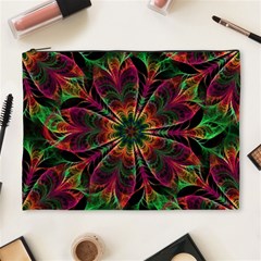 Multicolored Flower Mandala Wallpaper Kaleidoscope Pattern Cosmetic Bag (xl) by 99art