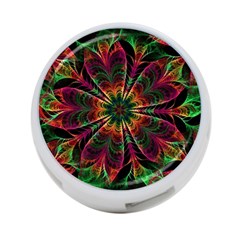 Multicolored Flower Mandala Wallpaper Kaleidoscope Pattern 4-port Usb Hub (two Sides) by 99art