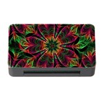 Multicolored Flower Mandala Wallpaper Kaleidoscope Pattern Memory Card Reader with CF Front