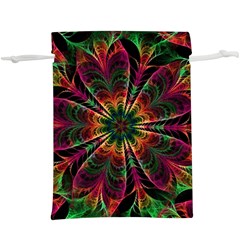 Multicolored Flower Mandala Wallpaper Kaleidoscope Pattern Lightweight Drawstring Pouch (xl) by 99art