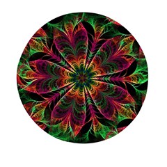 Multicolored Flower Mandala Wallpaper Kaleidoscope Pattern Mini Round Pill Box (pack Of 3) by 99art