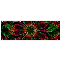 Multicolored Flower Mandala Wallpaper Kaleidoscope Pattern Banner And Sign 9  X 3  by 99art