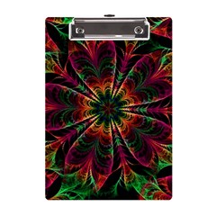 Multicolored Flower Mandala Wallpaper Kaleidoscope Pattern A5 Acrylic Clipboard by 99art