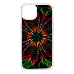 Multicolored Flower Mandala Wallpaper Kaleidoscope Pattern Iphone 14 Tpu Uv Print Case by 99art