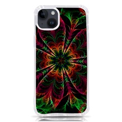 Multicolored Flower Mandala Wallpaper Kaleidoscope Pattern Iphone 14 Plus Tpu Uv Print Case by 99art