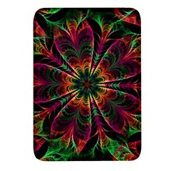 Multicolored Flower Mandala Wallpaper Kaleidoscope Pattern Rectangular Glass Fridge Magnet (4 Pack) by 99art