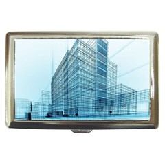 Architecture Blue Drawing Engineering City Modern Building Exterior Cigarette Money Case