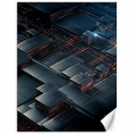 Architectural Design Abstract 3d Neon Glow Industry Canvas 18  x 24  17.8 x23.08  Canvas - 1