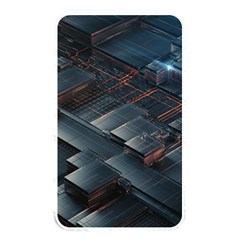 Architectural Design Abstract 3d Neon Glow Industry Memory Card Reader (rectangular) by 99art