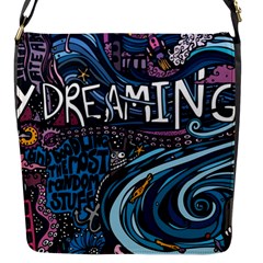 Graffiti Art Psychedelic Art Graphic Design Modern Art Flap Closure Messenger Bag (s) by 99art