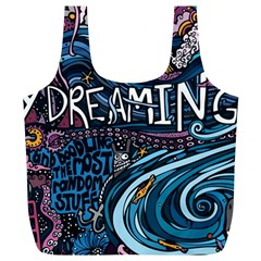 Graffiti Art Psychedelic Art Graphic Design Modern Art Full Print Recycle Bag (xl) by 99art