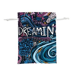 Graffiti Art Psychedelic Art Graphic Design Modern Art Lightweight Drawstring Pouch (l) by 99art